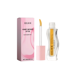 EELHOE Honey Infused Lip Oil, Moist lips fade lip lines anti cracking and peeling wet lips