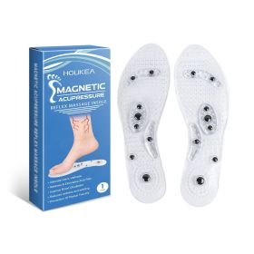 Houkea Comfortable Massage Insoles Leg Repair Raised Invisible Support Durable Lightweight Massage Insoles