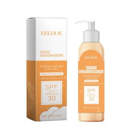 EELHOE Protective Brightening Body Lotion, Uv Protection Mild Moisturizing Light Refreshing Niacinamide Composition